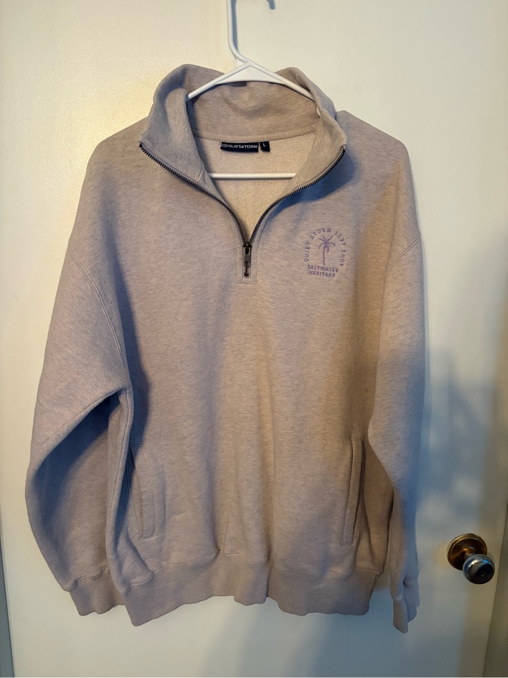 Quiet storm women’s thick 1/4 zip size large